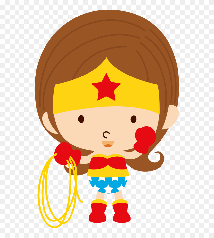 Caricatura Super Heroes De Niños Clipart