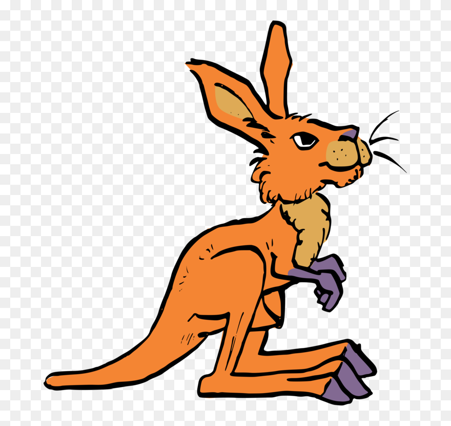 Wildlife,hare,kangaroo - Kangaroo Clipart
