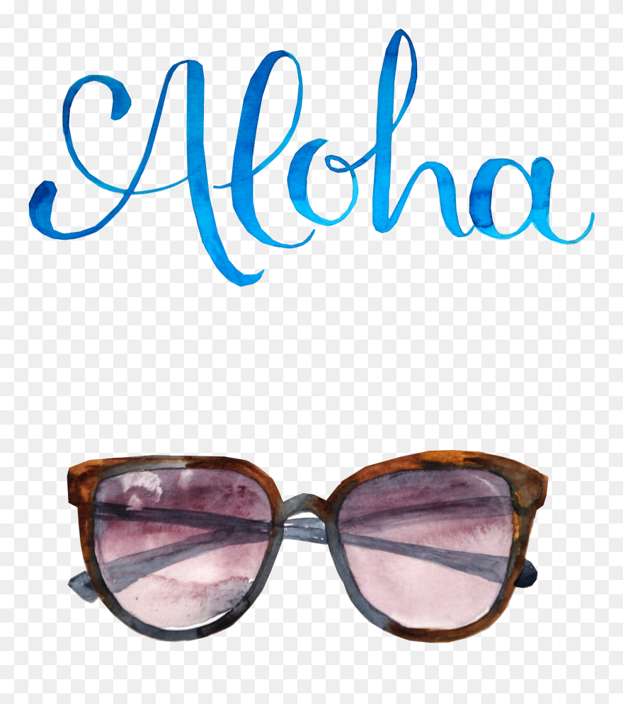 Cuisine Sunglasses Luau Of Wedding Hawaii Birthday - Lūʻau Clipart