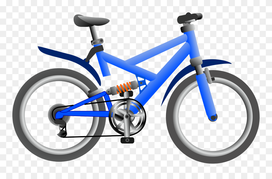 Blue Bike Clipart - Png Download