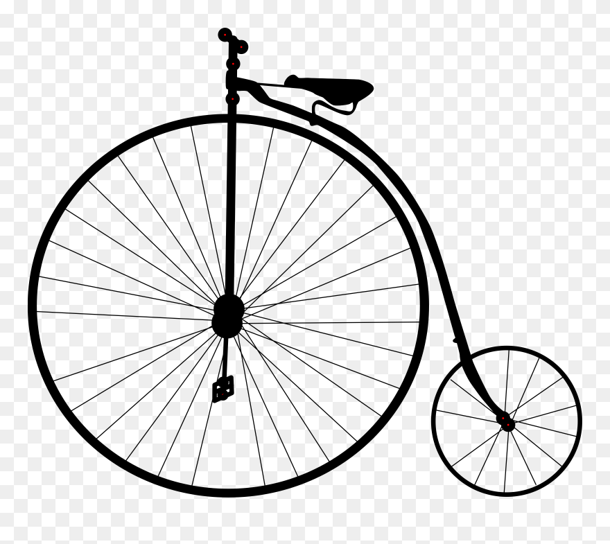 Drawn Bike Clip Art Pencil And In Color Drawn Bike - Bicycle Clip Art - Png Download