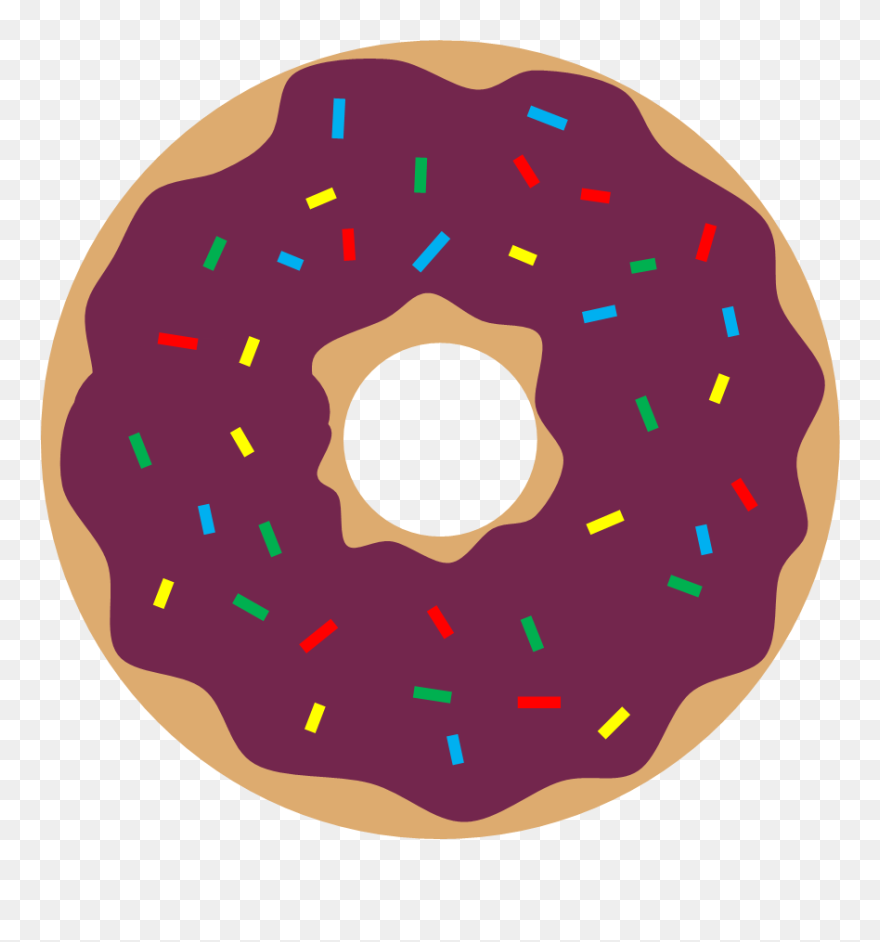 Literary Hoots Storytime Pink - Donuts Clipart Transparent Png