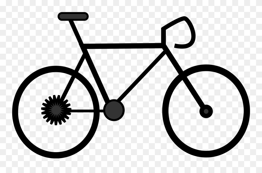 Cartoon Bike Clip Art - Png Download