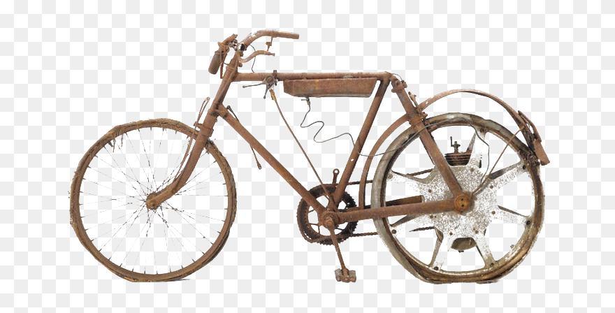 Hybrid Bike Cycling Png Clipart - Rusty Bike Png Transparent Png