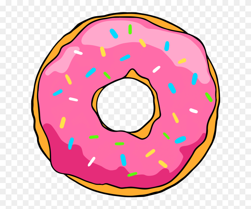 The Simpsons Donut Transparent & Png Clipart Free Download