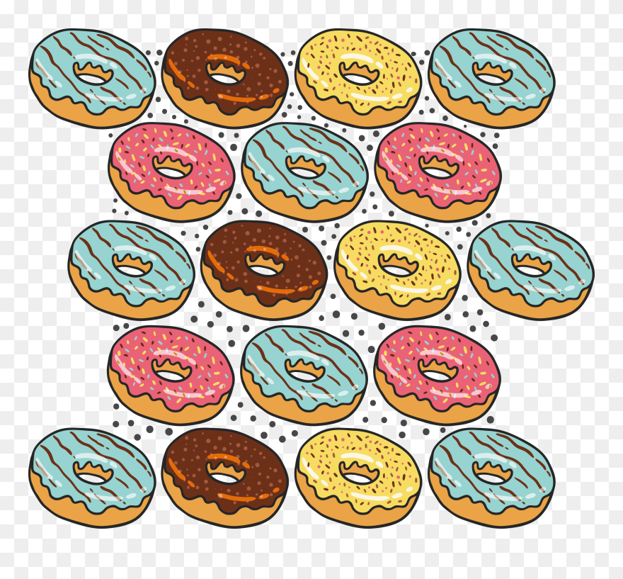Doughnut Clipart Background Free, Doughnut Background - Transparent Donut Background Png