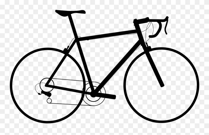 Clipart Black And White Drawing Bicycle Cyclist - Merida Road Race 903 - Png Download