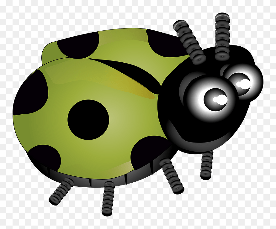 Green Ladybug Clipart - Clip Art - Png Download