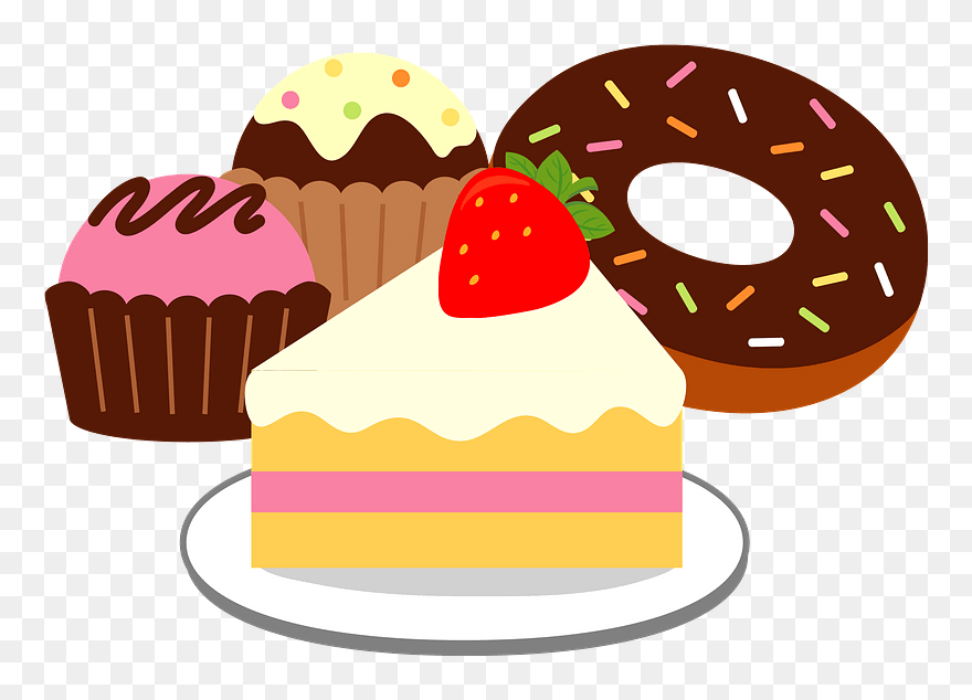 Cake Donut Sweets Clipart - スイーツ イラスト 無料 - Png Download