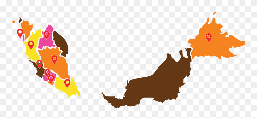 Dunkin Donuts Clipart Dankin - Vector Clipart Malaysia Map - Png Download