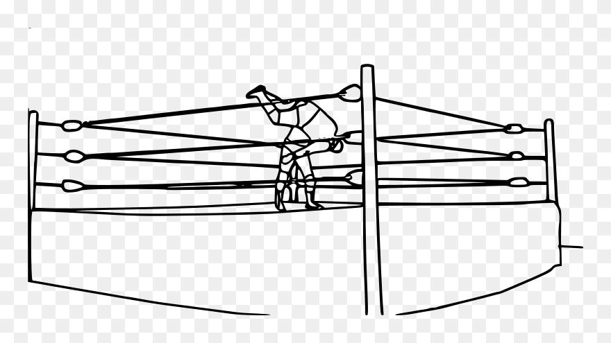 Pro Wrestling Bodyslam - Wrestling Ring Coloring Pages Clipart