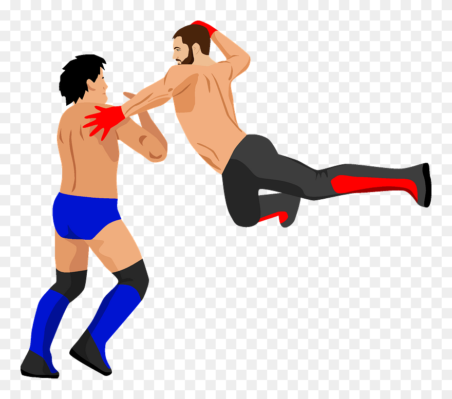 Wrestling Clipart - Cartoon - Png Download