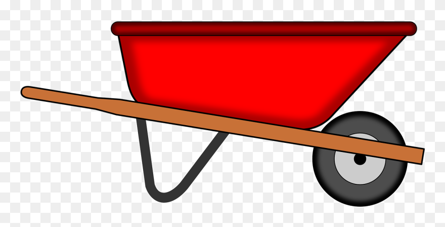 Red Medium Image Png - Wheelbarrow Clipart Transparent Png