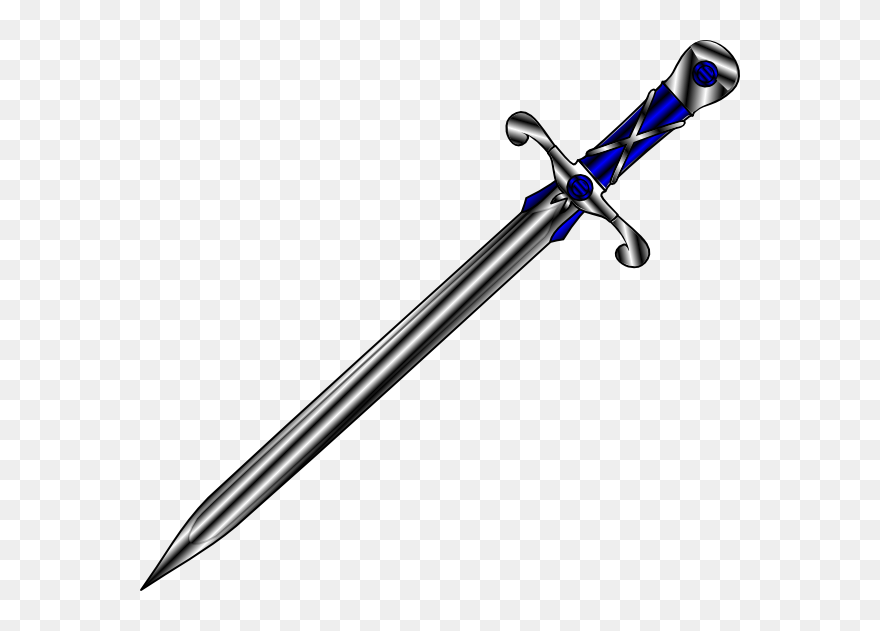 Knife Clip Art At Clker - Sword - Png Download
