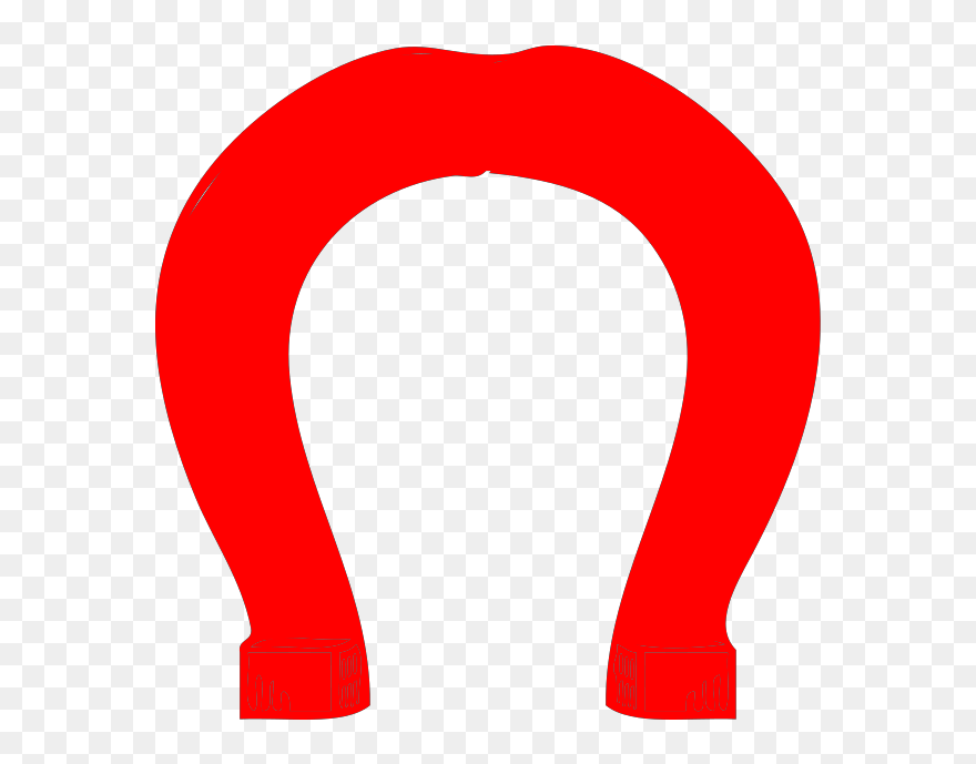 Horseshoe Clipart Clip Art - Logo With Red Horseshoe - Png Download