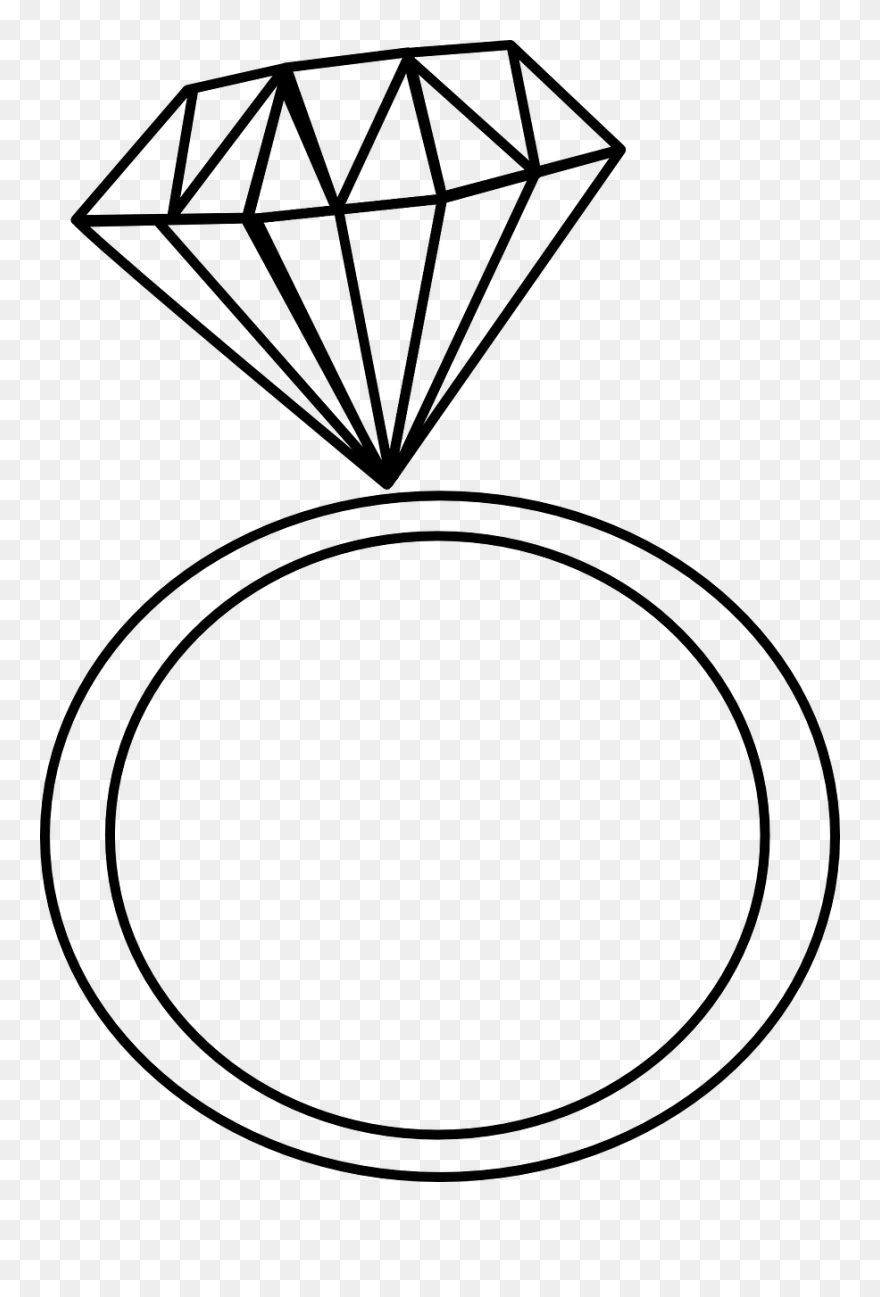 Transparent Jewels Clipart - Engagement Ring Clipart Png