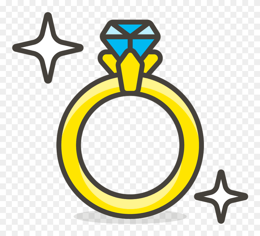 Ring Emoji Clipart - Ring Emoji - Png Download