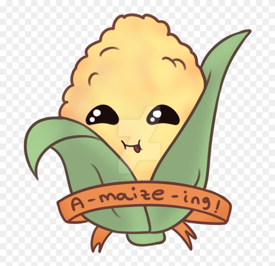 Transparent Corn Clip Art - Cute Corn Transparent - Png Download