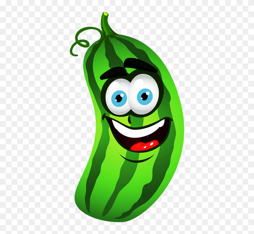 Corn Clipart Individual Vegetable - Cucumber With Eyes Clipart - Png Download