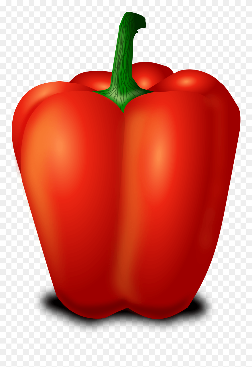 Vegetable Fruit Food Clip Art - Bell Pepper Clip Art - Png Download