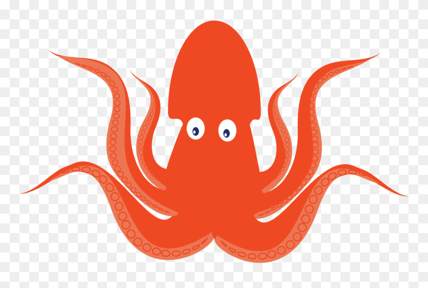 Octopus Clipart Under Sea - Illustration - Png Download