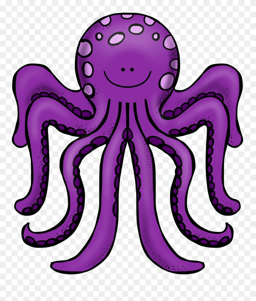 Octopus Clipart Maroon - Octopus Clipart Purple - Png Download