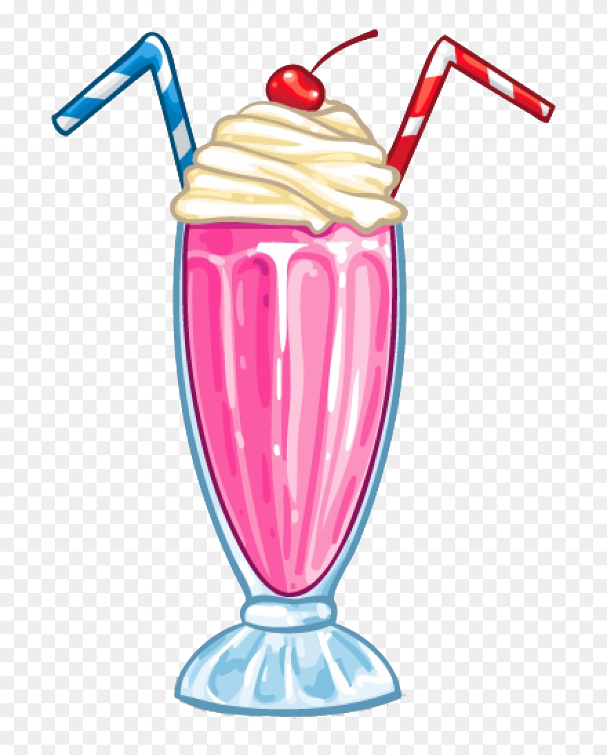 Strawberry Milkshake Png Clipart - Milkshake Clipart Transparent Png