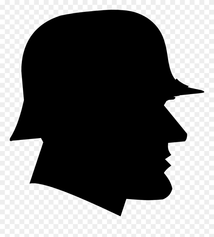 First World War Second World War Soldier Clip Art - Silhouette Of A World War One Soldier - Png Download
