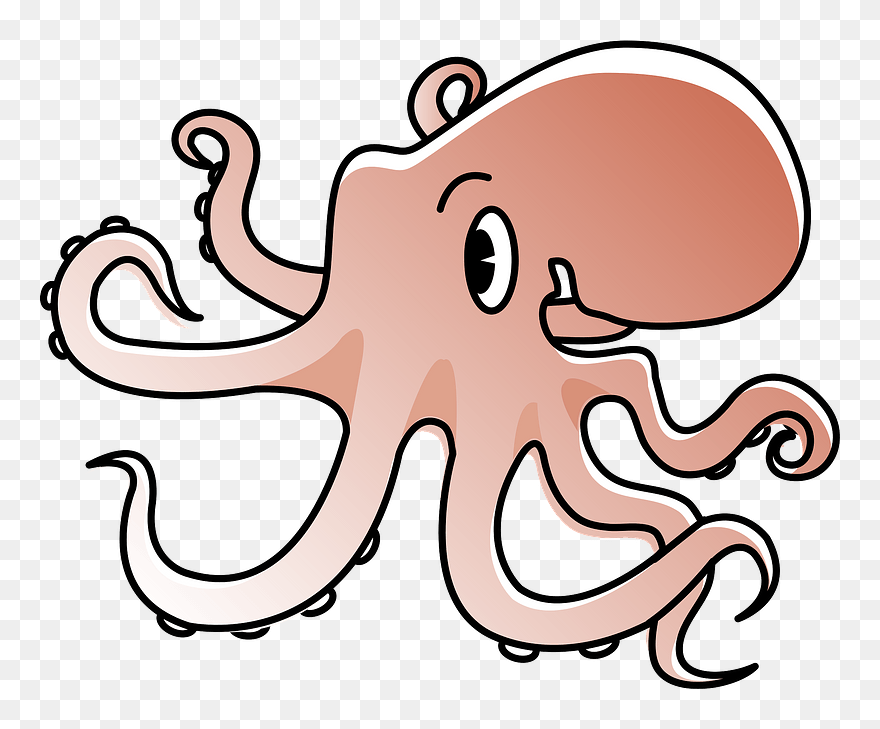 Octopus Animal Clipart - Clip Art - Png Download