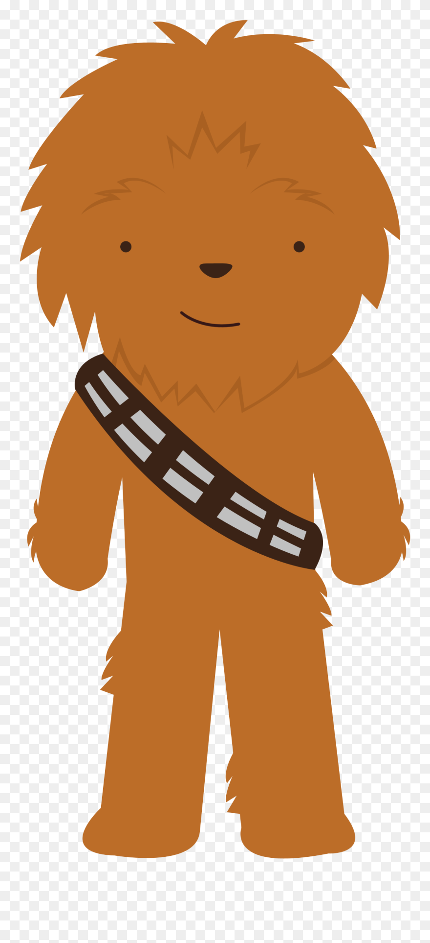 Cute Chewbacca Clipart - Cartoon - Png Download