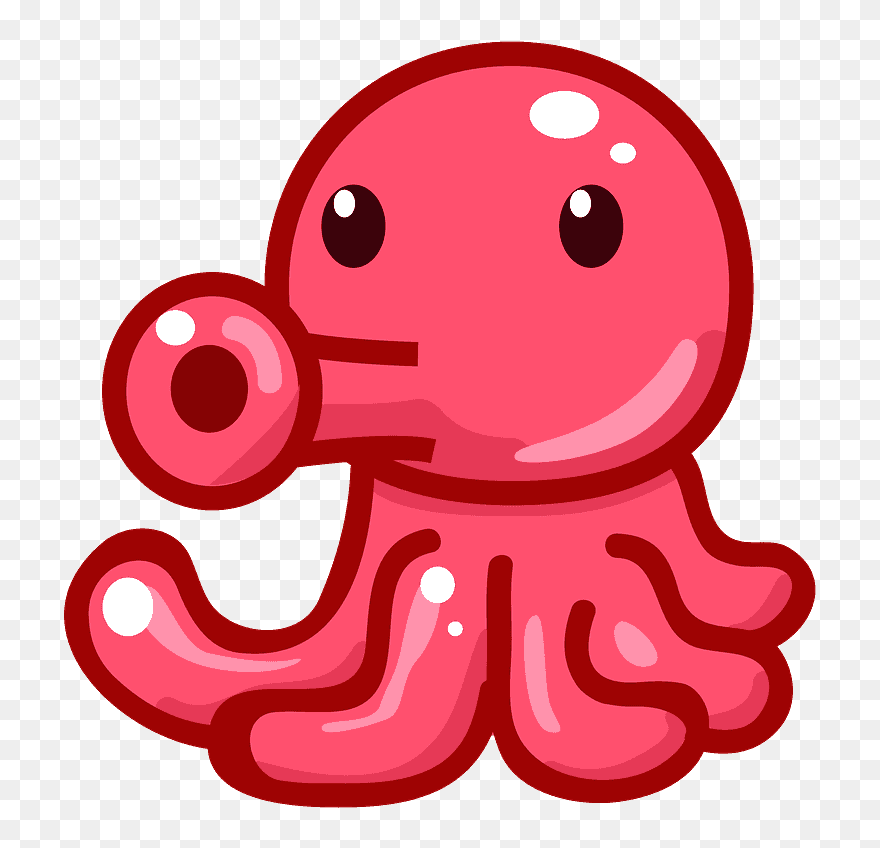 Octopus Emoji Clipart - Octopus Emoji - Png Download