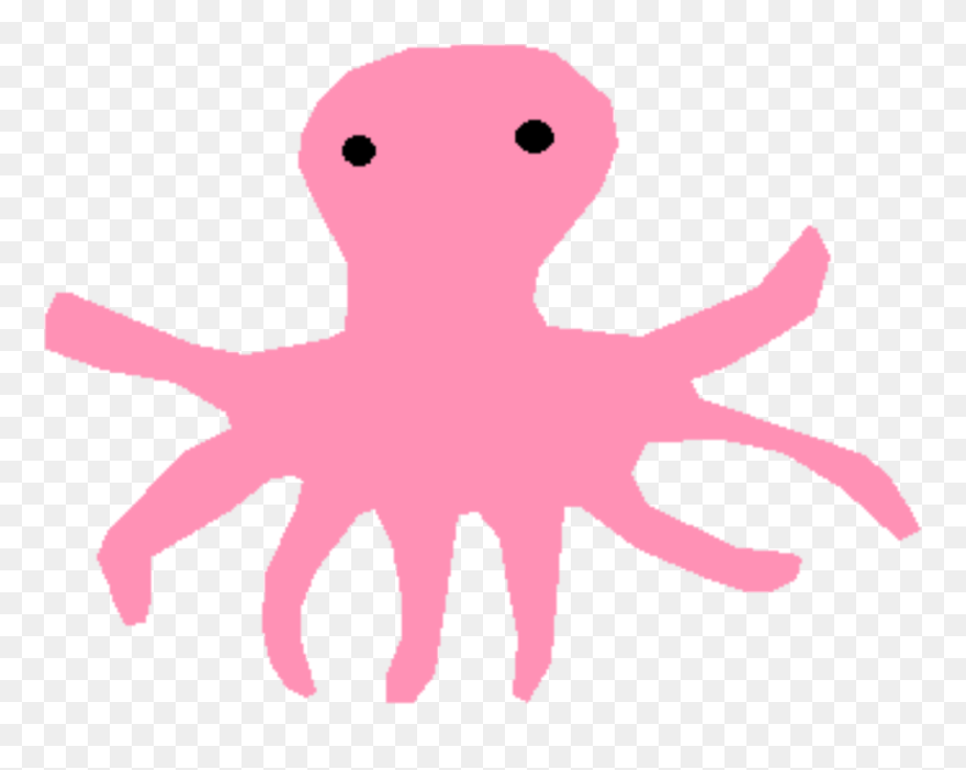 Pink,organ,organism - Pulpo Con Los Tentaculos Abiertos Clipart