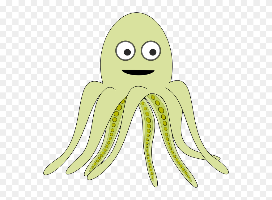 Cartoon-octopus - Ahtapot Çizgi Film Clipart