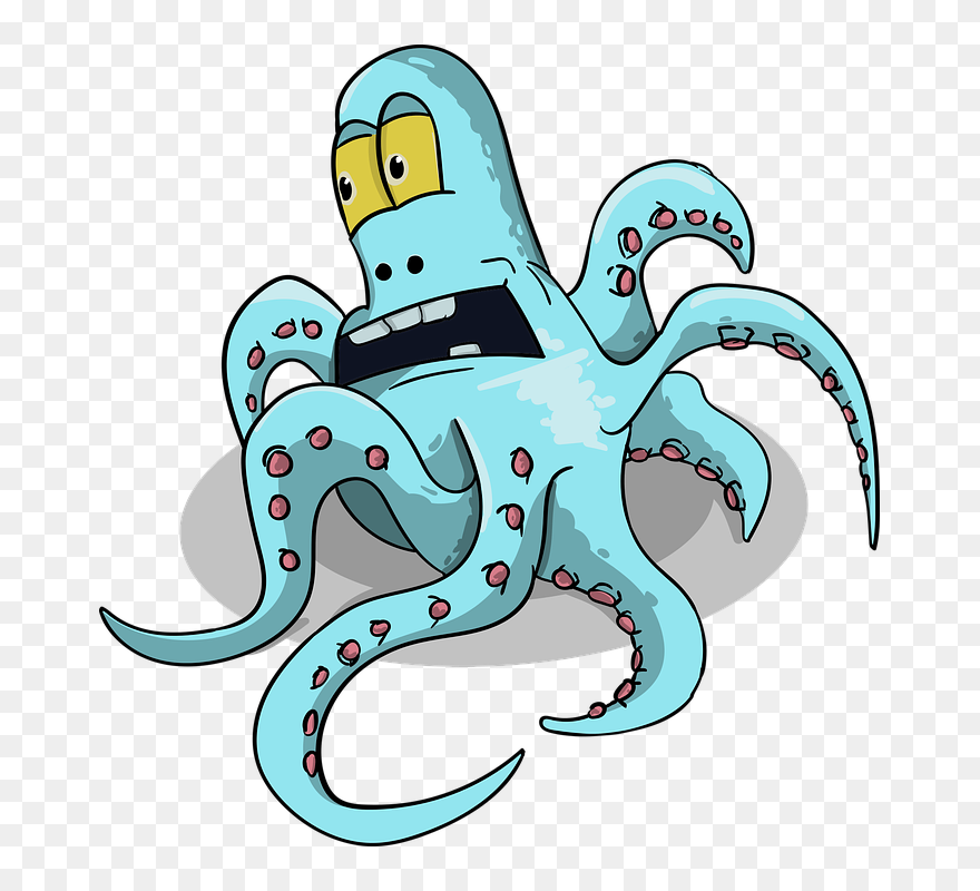Pictures Of Cartoon Octopus - Bạch Tuộc Hoạt Hình Clipart