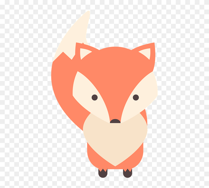 Cute Fox Clipart - Png Download
