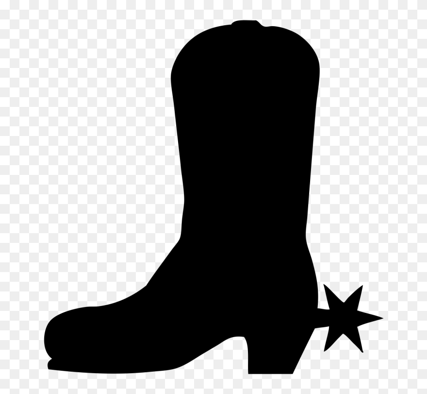 Cowboy Boot Cowboy Hat Best Memories Animazione Musica - Silhouette Cowboy Boots Clipart - Png Download