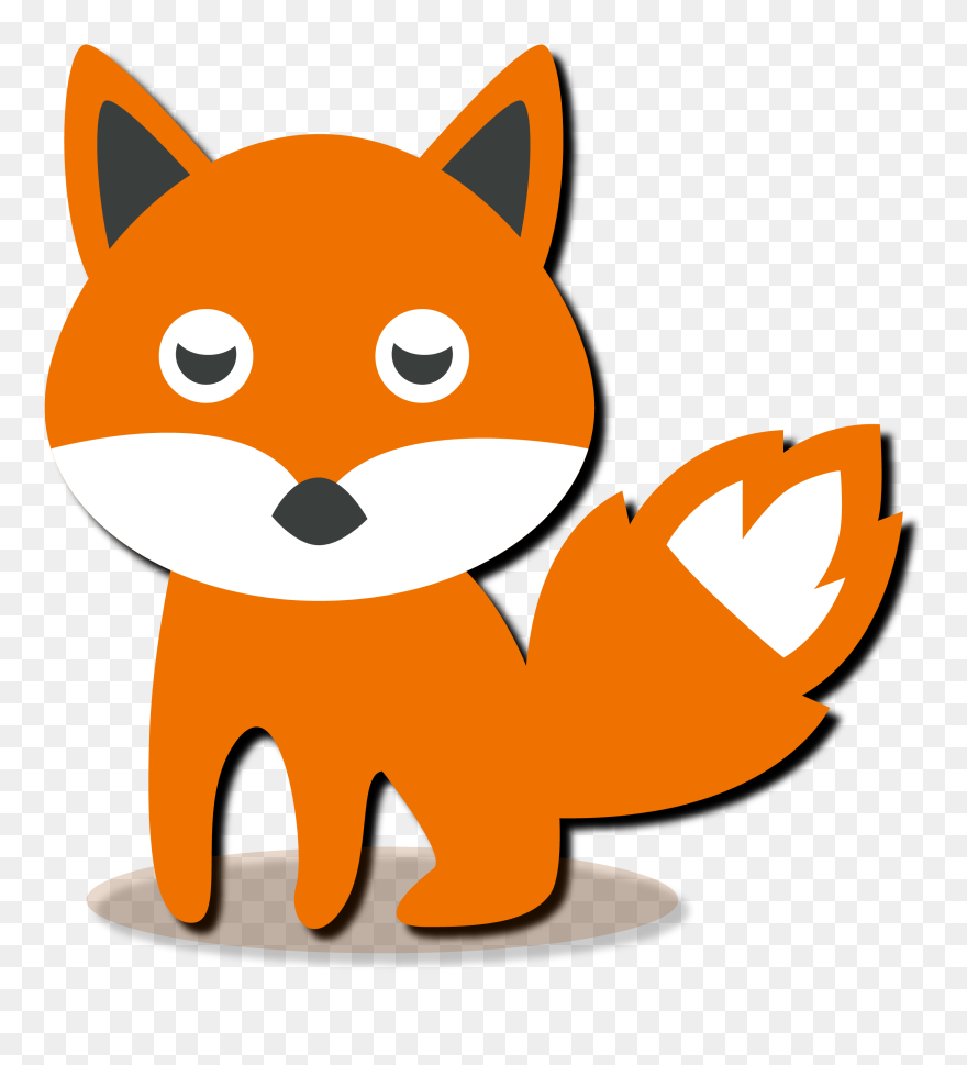 Red Fox Clipart Small - Animals Small Images Cartoon - Png Download