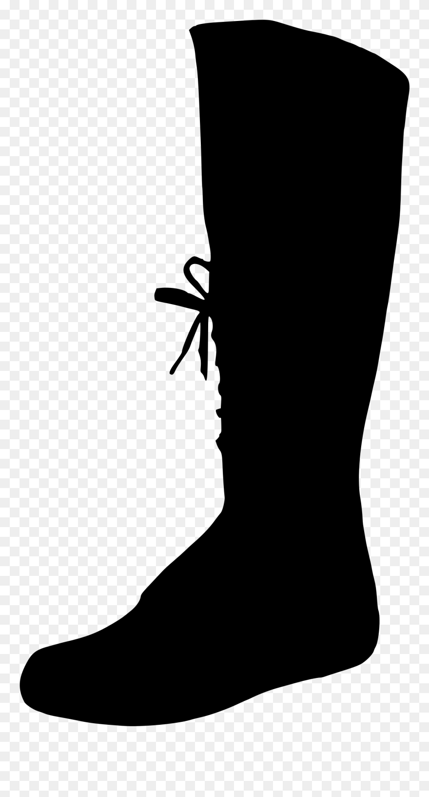 Shoe Silhouette Cowboy Boot - Boots Silhouette Png Clipart