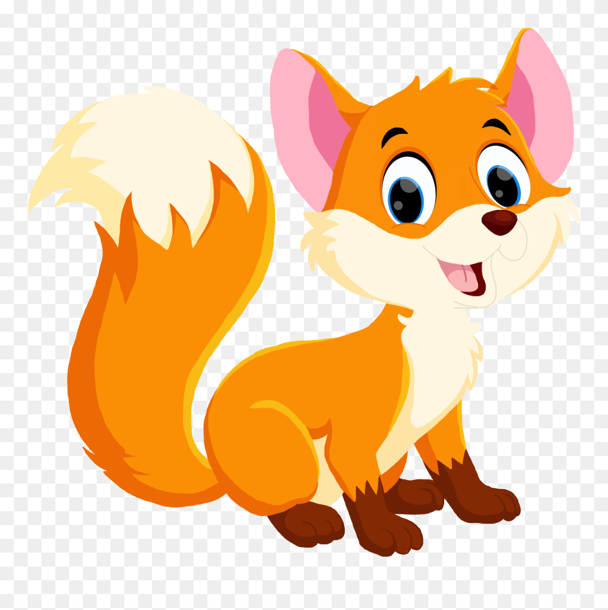 #baby #babyfox #fox #cartoon #clipart #cute - Cute Baby Fox Cartoon - Png Download