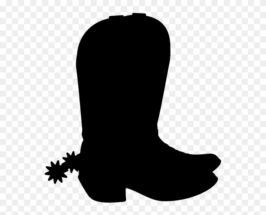 Library Of Boot Picture Free Font Png Files - Silhouette Cowboy Boot Clipart Transparent Png
