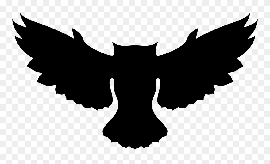 Owl Silhouette Clip Art - Owl Silhouette - Png Download