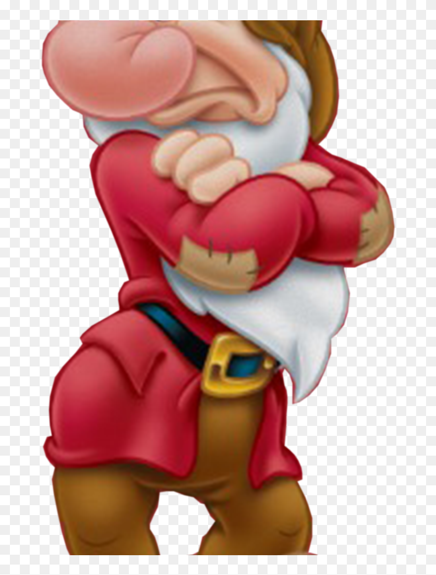 Transparent Kiss Vector Png - Snow White Grumpy Dwarf Clipart