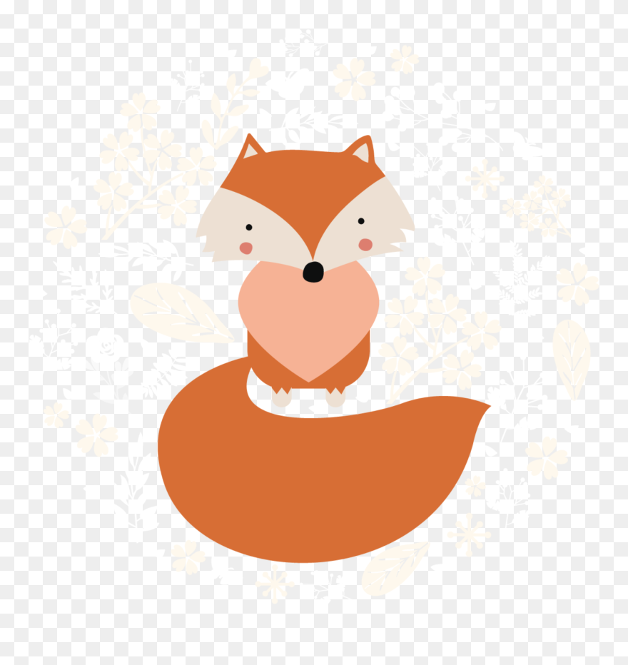 #ftestickers #clipart #cartoon #fox #autumnleaves #cute - Clip Art - Png Download