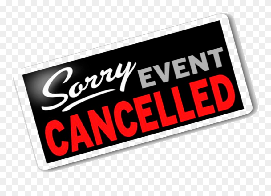 Event cancel. Cancellation of events. canceled.