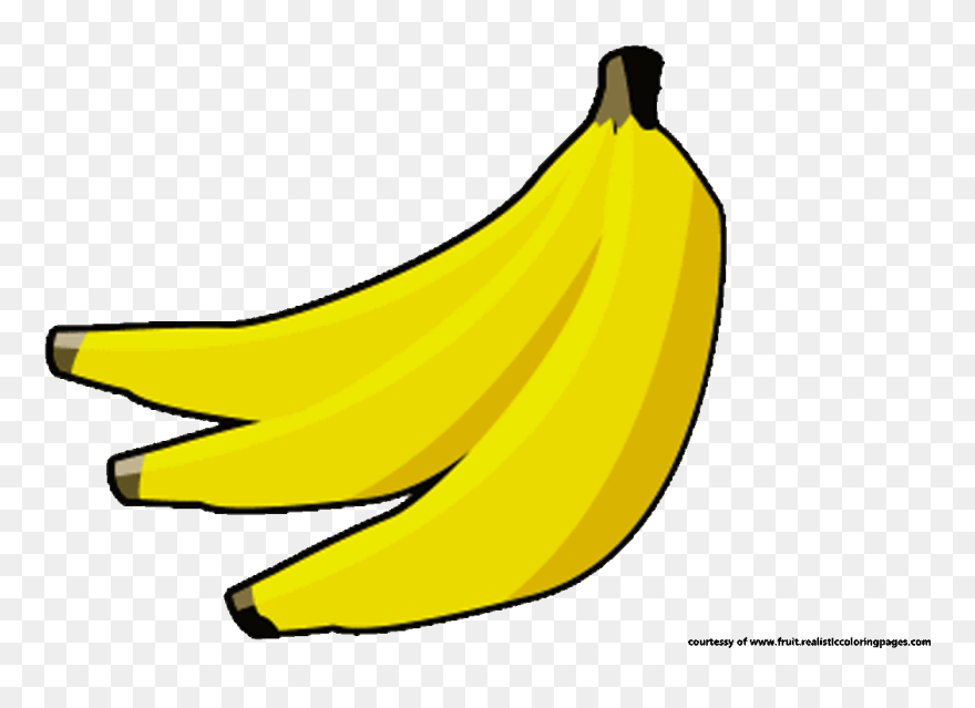 Transparent Banana Clip Art - Pisang Cartoon - Png Download