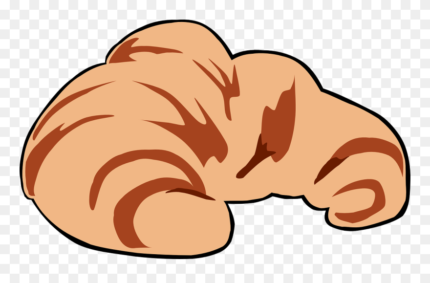Fast Food, Breakfast, Croissant Clipart - Croissant Clip Art - Png Download