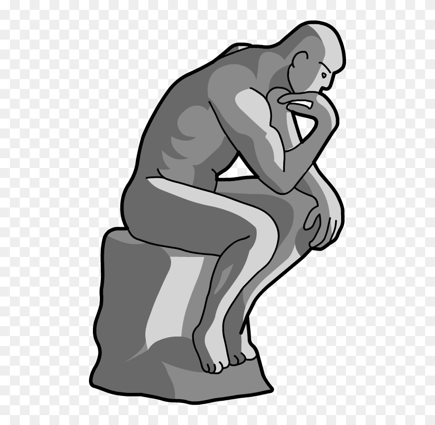 Banner Black And White Artist Clipart Sculptor - Sitting - Png Download