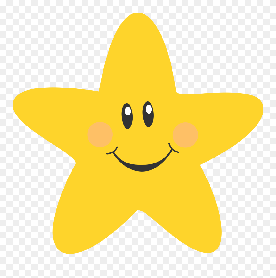 Smiling Star Clipart Jpg Royalty Free Library Clipart - Cartoon - Png Download