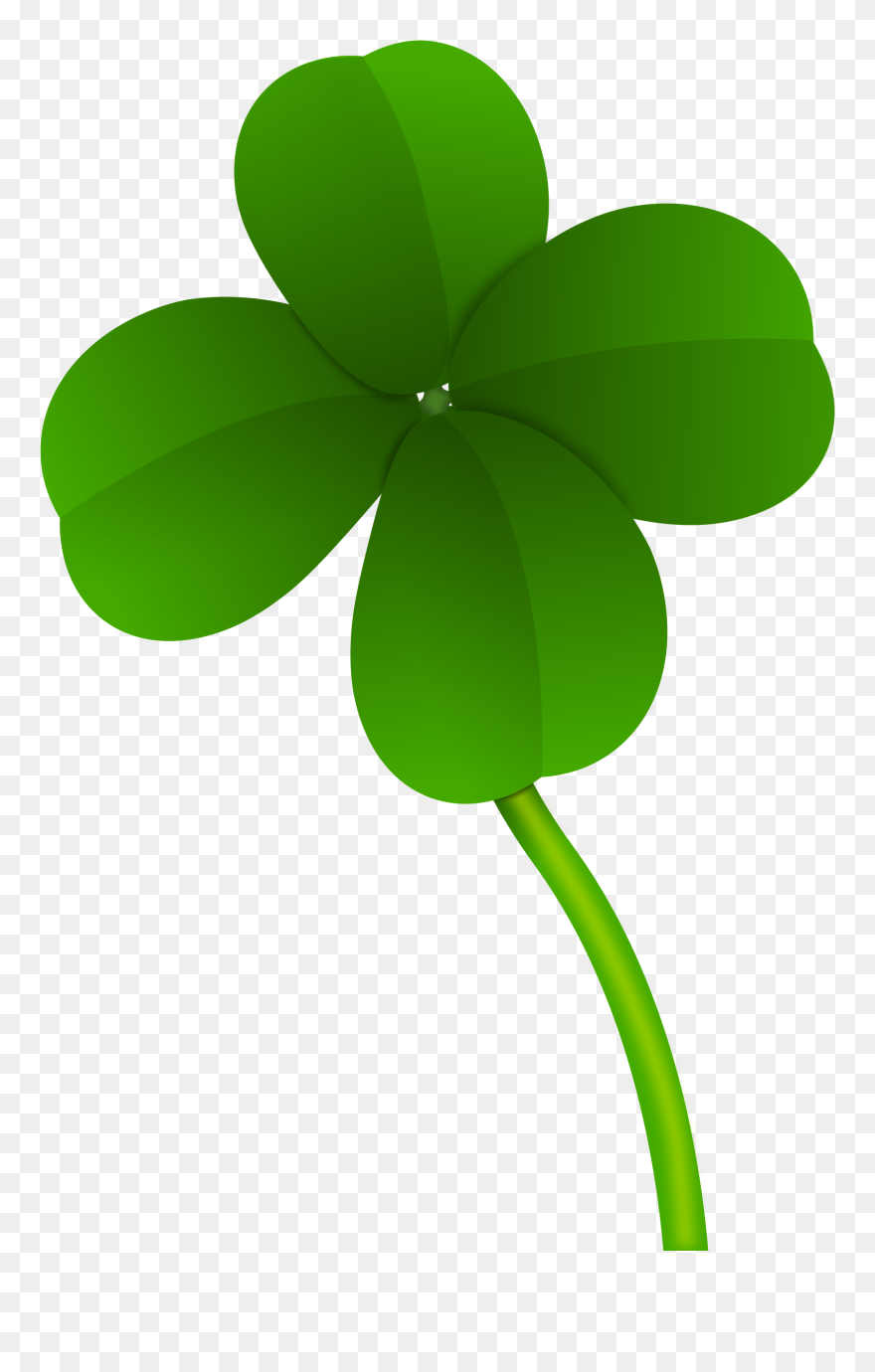 Four-leaf Clover Clip Art - Four Leaf Clover Transparent Background - Png Download