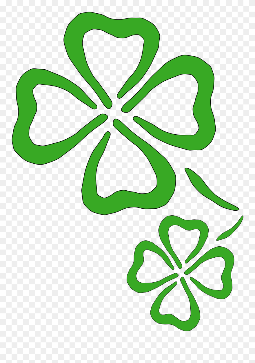 Clip Art Shamrock Clover - Png Download